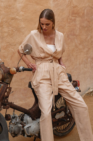 
                  
                    Arno Linen Jumpsuit
                  
                